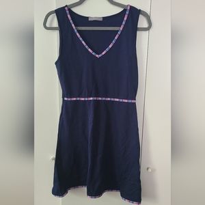 Loveapella navy blue v neck dress